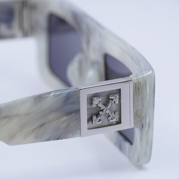 Off-White OERI060 AF LEONARDO 0807 Sunglasses Marble Square Frame, Grey Lenses - Picture 6 of 12